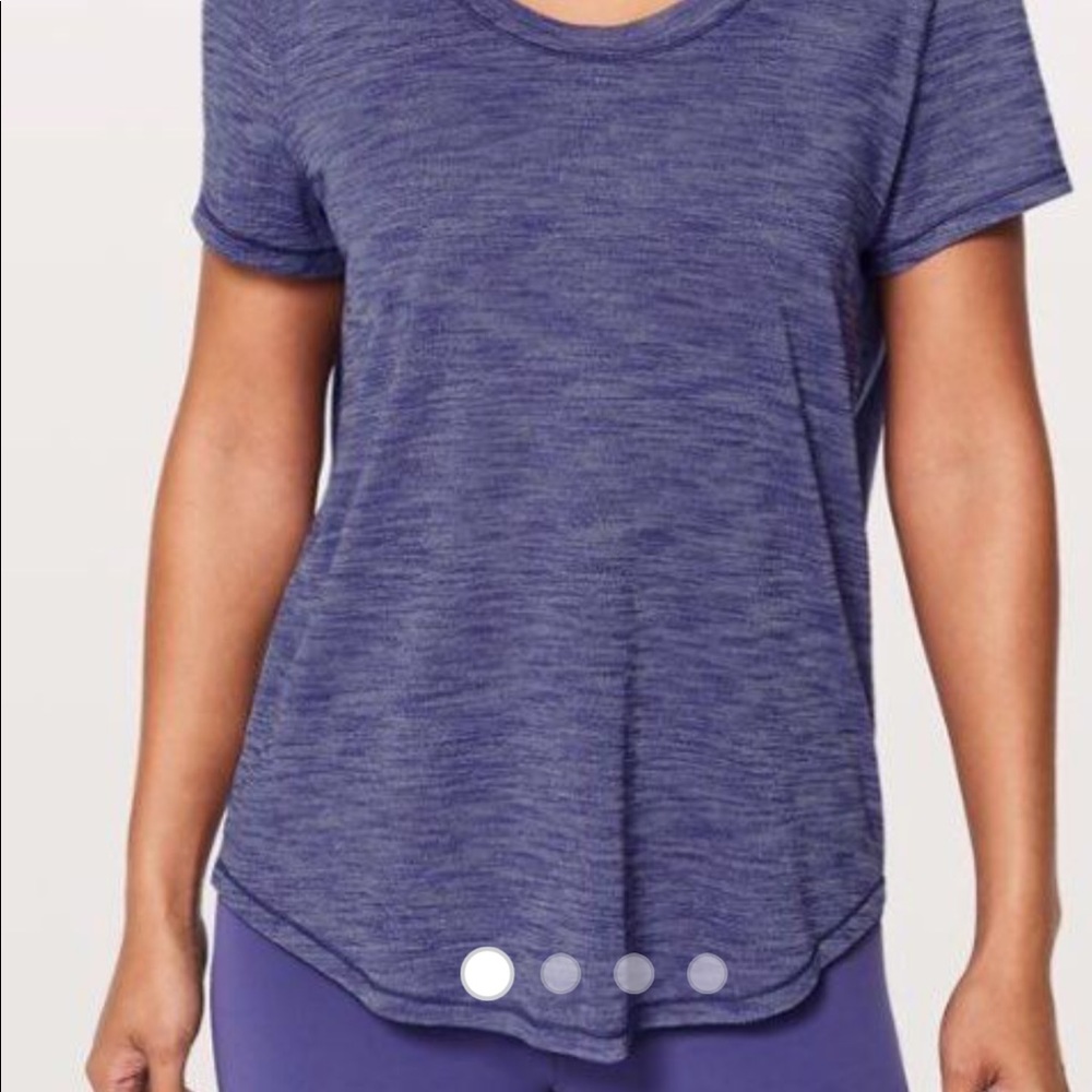 Nwot lululemon meant to move tee 12 purple